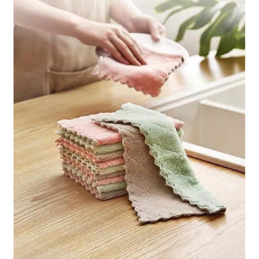 Combo 03 Khăn Lau Bếp Đa Năng 2 mặt siêu thấm