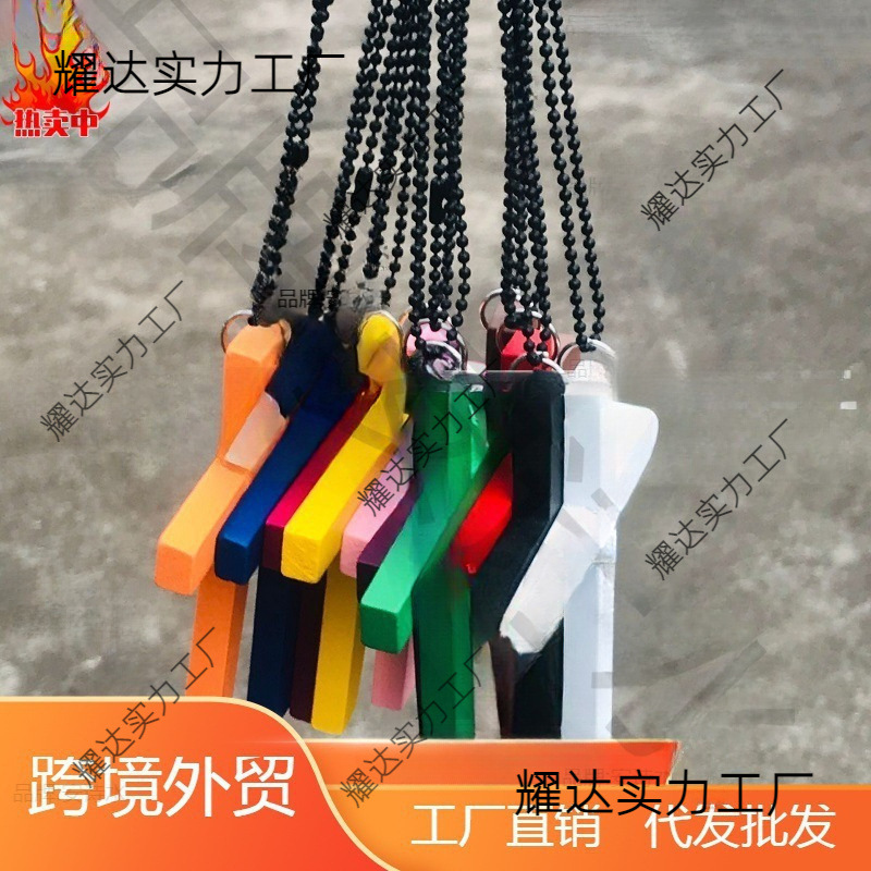 Cross%20Necklace%20Men's%20Jewelry%20Crimson%20Witch%20Simple%20Women's%201%20Trendy%20Woolen%20Chain%20Wooden%20Long%20Separate%20Packaging%20-%20Image%202