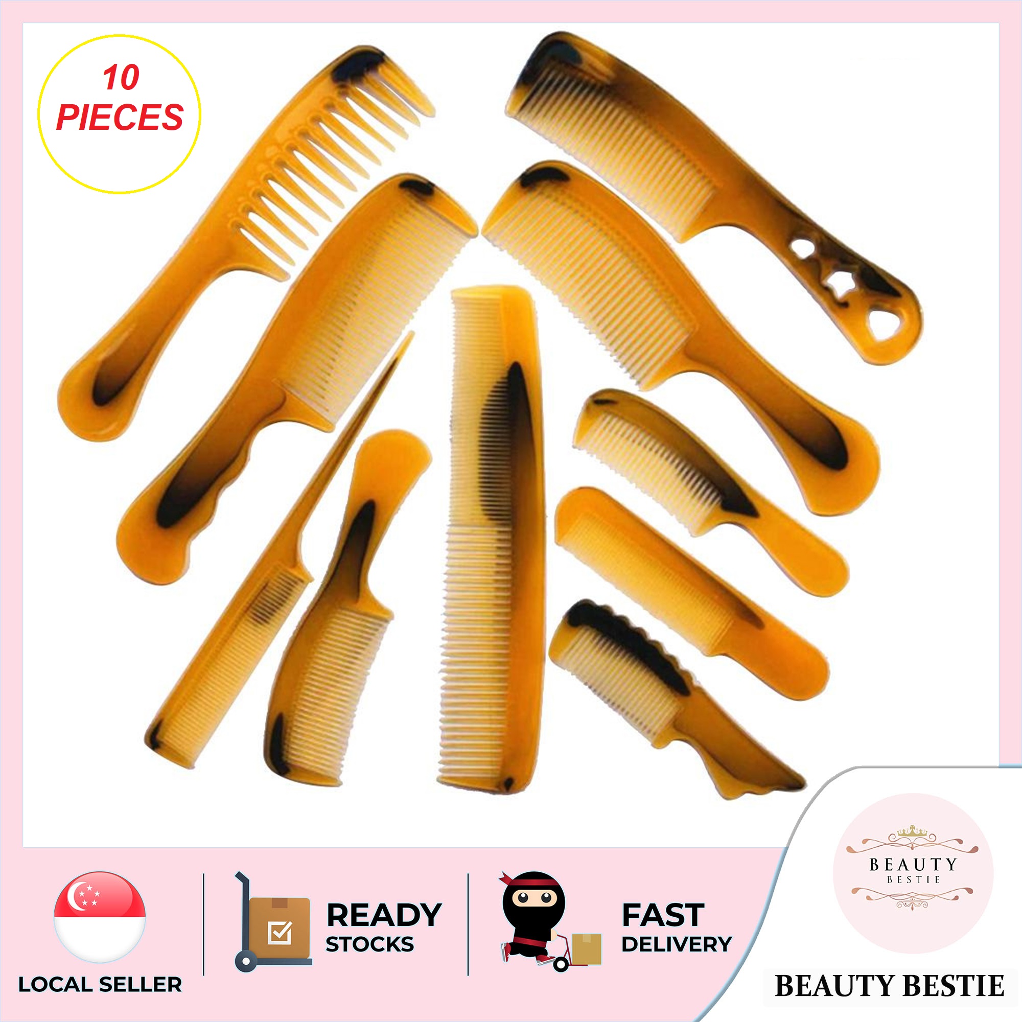 10 PIECES* HAIR COMB KIT HAIR DETANGLER BARBER STYLING COMB SET HAIR  CUTTING COMB SET SALON ANTI-STATIC STYLISTS COMB CLIP SET FOR WOMEN MEN *SG  SELLER FAST DELIVERY* | Lazada Singapore
