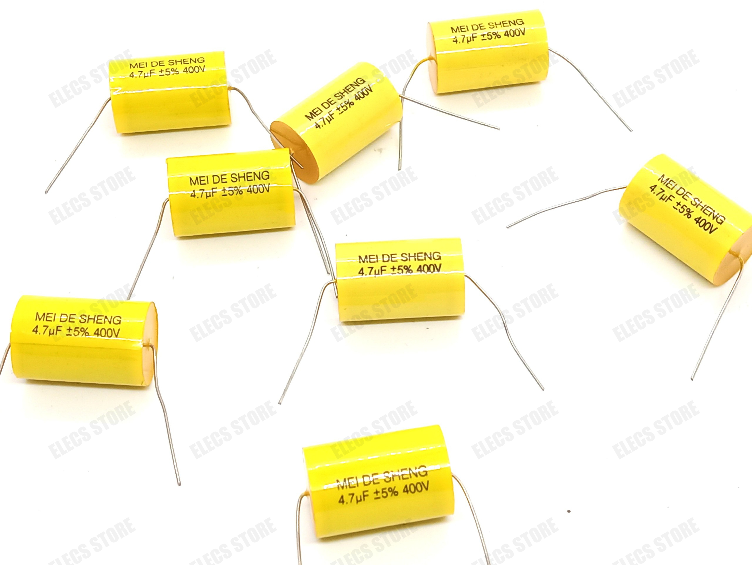 Meidesheng Treble Speaker Frequency Divider Capacitors 400V - 4.7Uf (10 Pieces)
