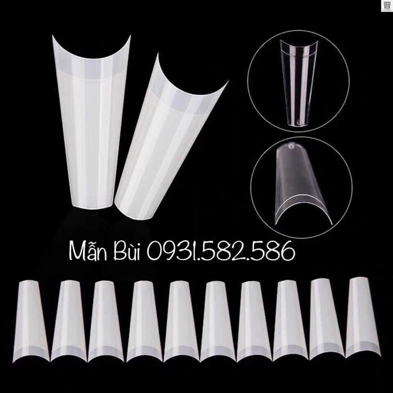 Móng tip thang, móng nối thang, bịch đủ số 500 móng phom chuẩn