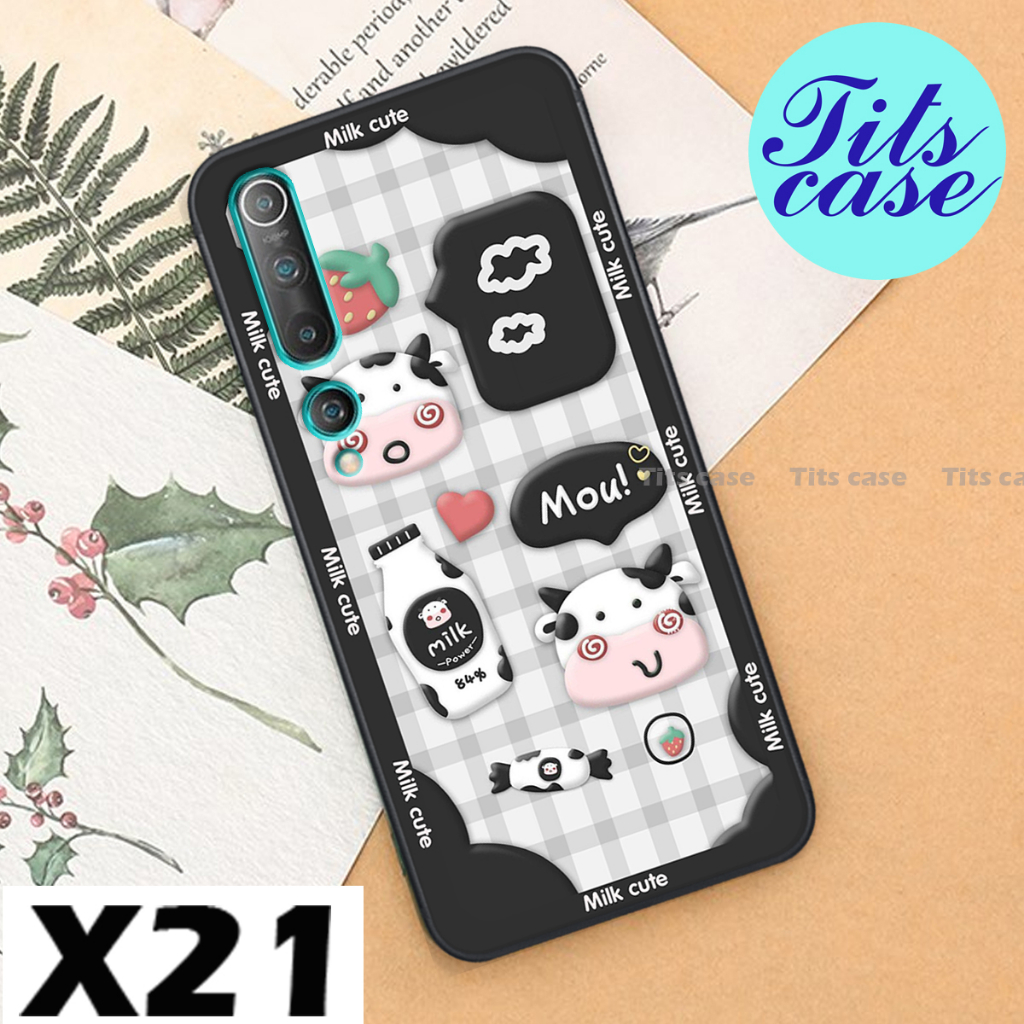 Ốp lưng xiaomi mi 10 in hình bò sữa, gấu be@r, cute cực đỉnh - cực chất- cực cool