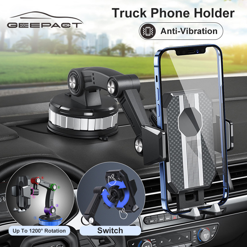 Geepact Car Phone Holder Trucks Mounts Adjustable Phone Stand Carbon