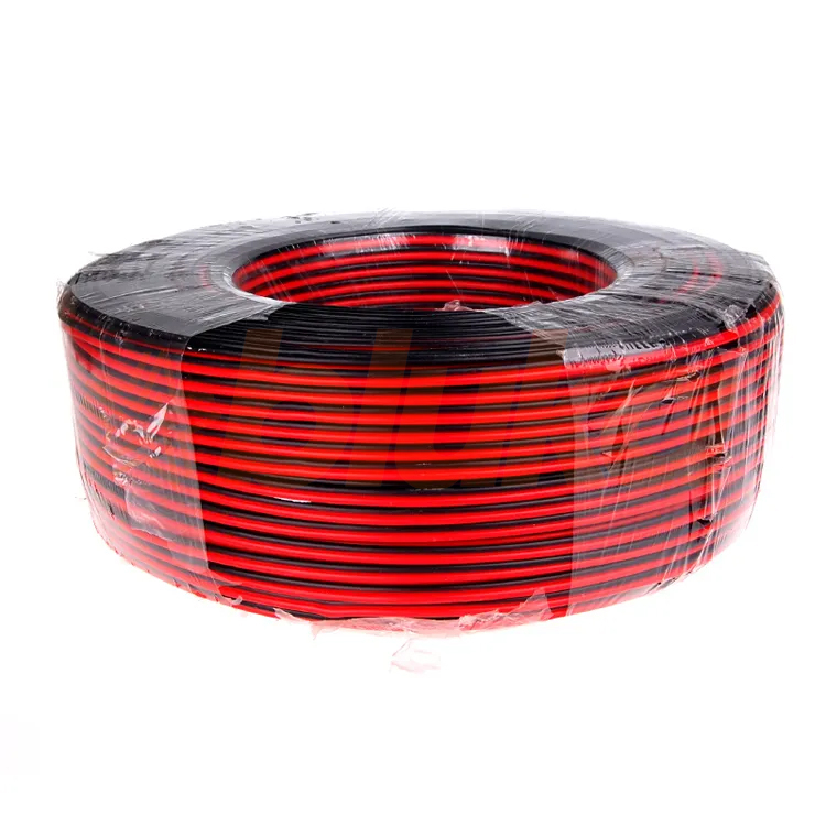 Cuộn Dây Điện Đôi AWG Đỏ Đen Lõi 0.3mm [CUỘN 100M]