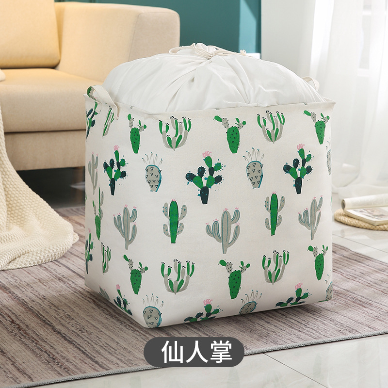 👝👝Big Mac dirty clothes basket cotton linen laundry basket folding basket clothes drawstring toys large capacity Lou