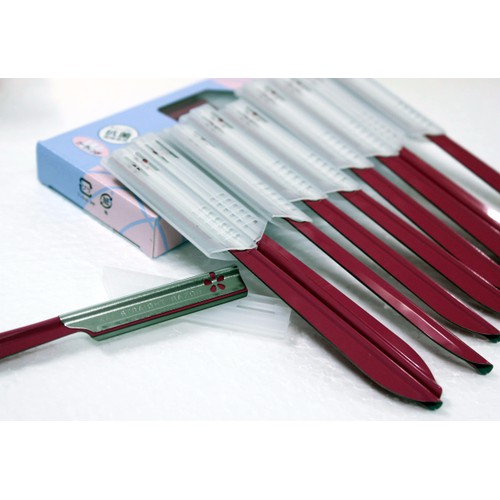 Set 10 Dao Cạo Lông Mặt Lông Mày Kai nội địa Nhật Bản