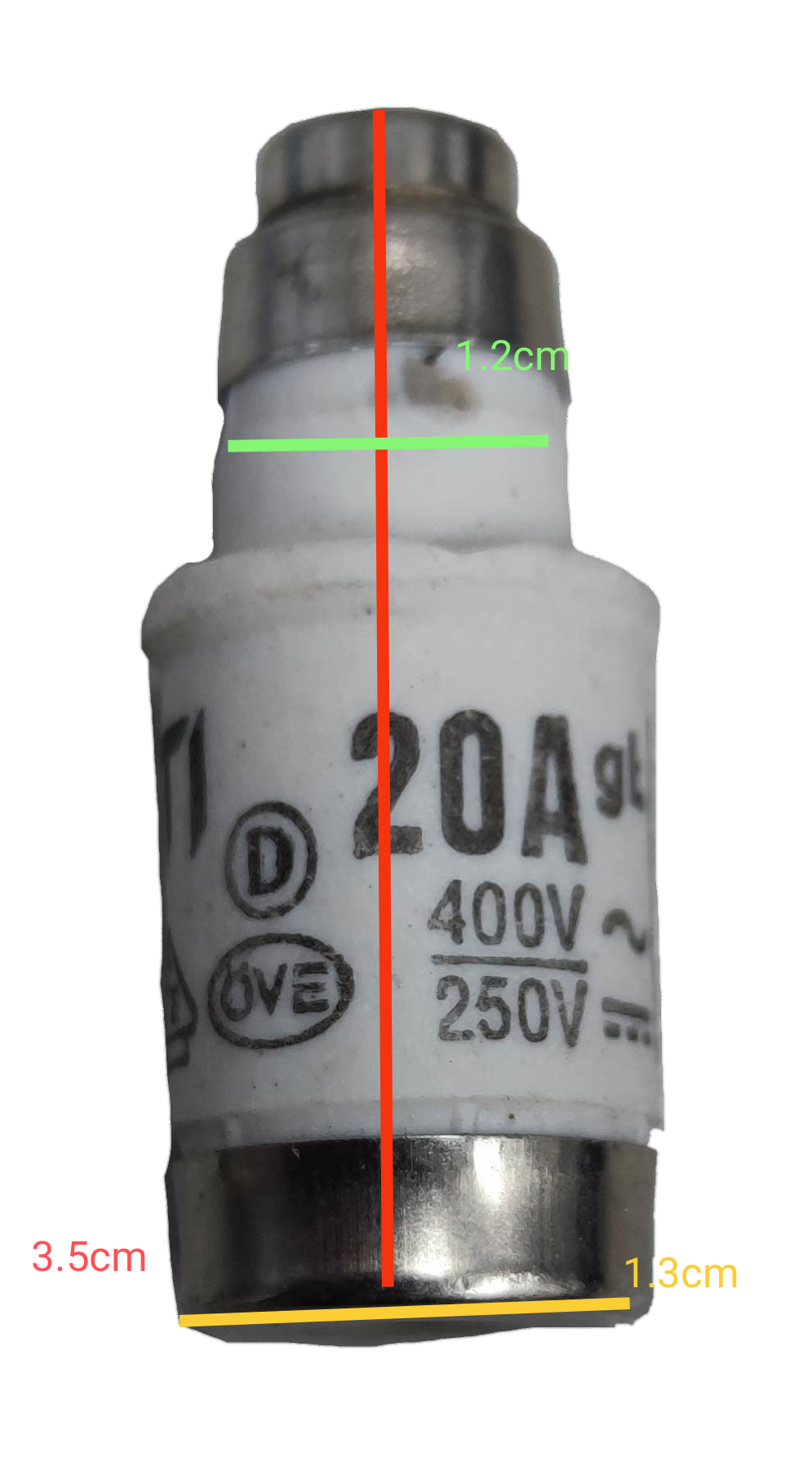 20A 400V Ceramic Fuse D02 Lazada PH