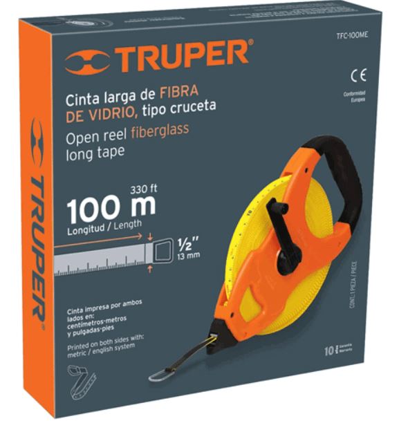 100m Thước dây sợi thủy tinh Truper 12645 (TFC-100ME)