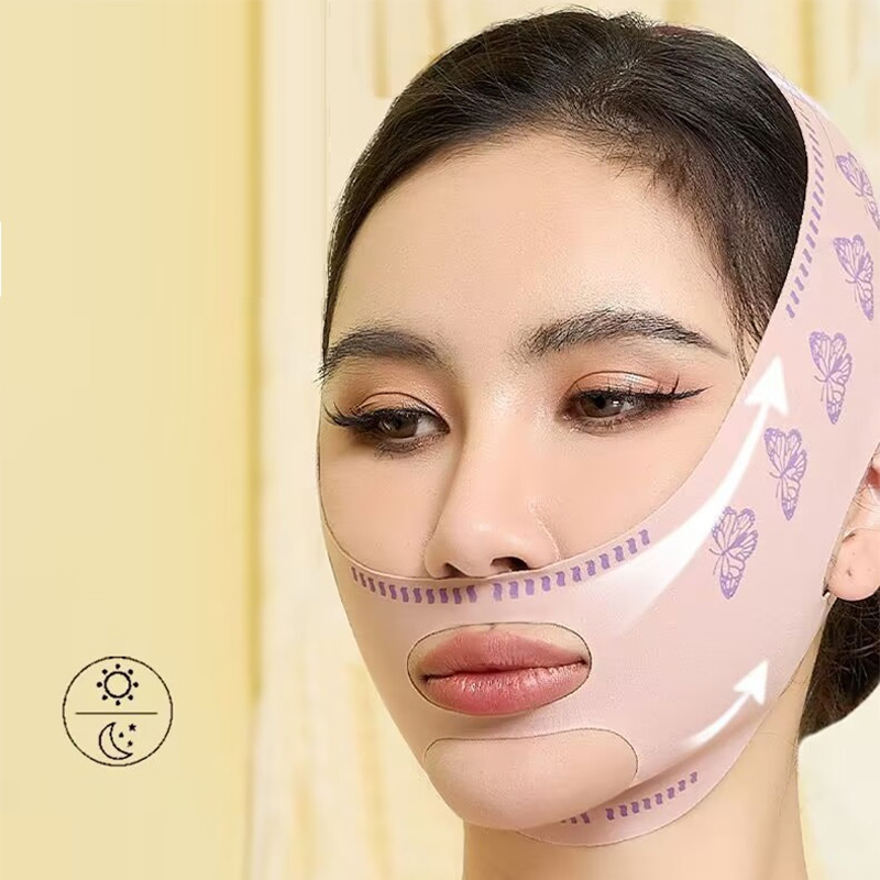 Face Bandage Breathable V Face Band Cheek Lift Up Anti Wrinkle Face Thin Mask Reduce Double Chin V-Line Shaping Bandage. 