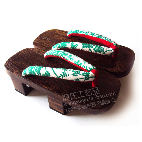 Whoholl geta người đàn ông Phụ nữ dép Gỗ Cosplay trang phục Giày Nhật Bản geta Guốc Giày Flip-flops hai-răng nền tảng dép