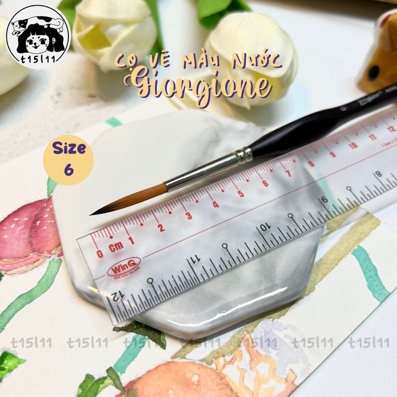 [t15l11] Cọ tỉa vẽ màu nước Giorgione