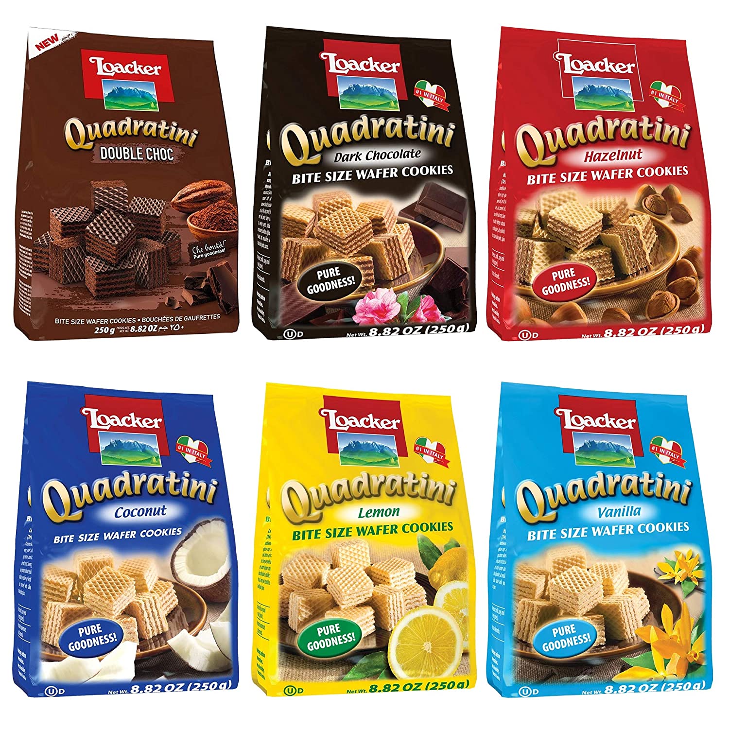 Loacker Quadratini Sponge Cake, 125Gr Pack