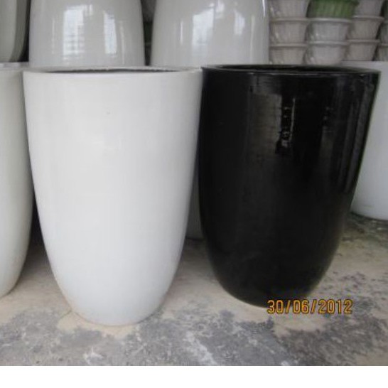 combo 5 chậu bom size trung mau đen chậu