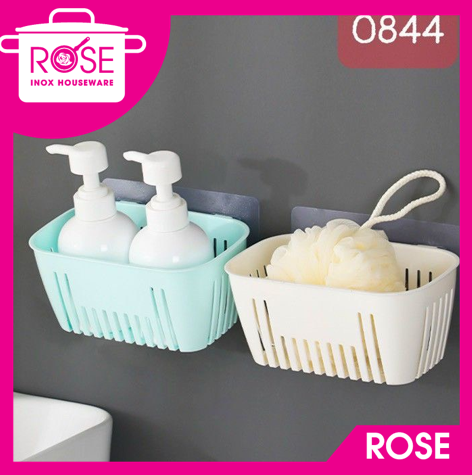 Giỏ rổ dán tường nhà bếp nhà tắm treo vật dụng bàn chải bông tắm , nhà bếp tiện dụng