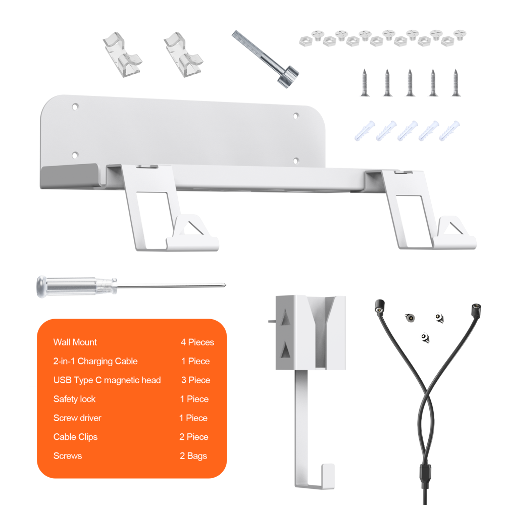 For PS5 Game Console Wall Bracket Wall Mount Storage Rack Stand for PS5 Game Handle and Earphone Bracket Anti-Slip Holder
