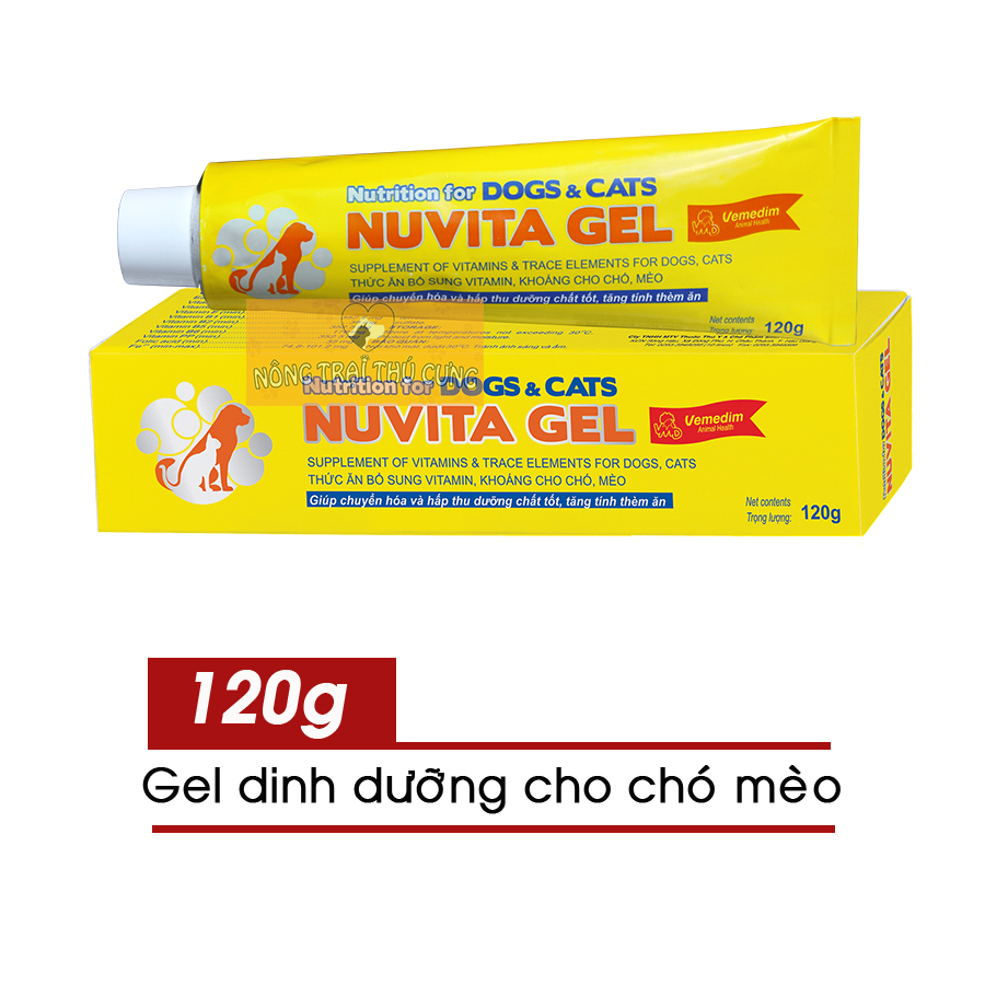Gel dinh dưỡng nuvita gel cho chó mèo 120g -