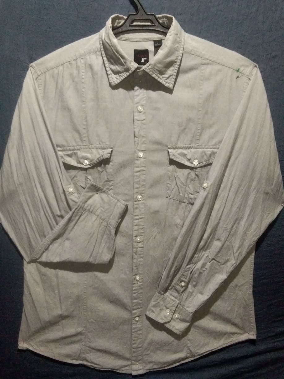 MEN'S LONG'SLEEVED PLAIN GRAY ( J 