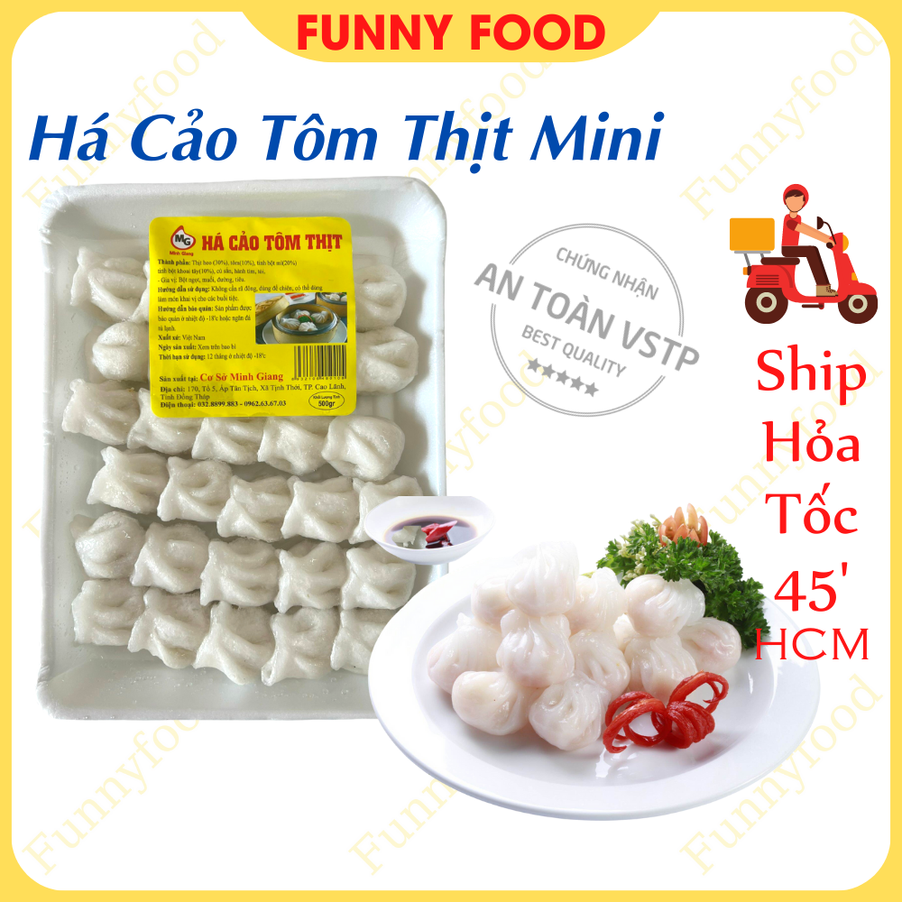 Há cảo tôm thịt mini – há cảo chiên hấp 500g – – funnyfood