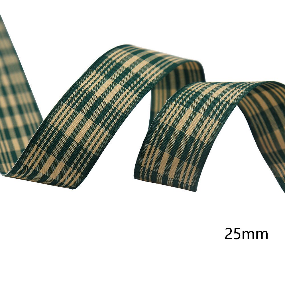 Gingham Ribbon Checkered Ribbon 1-Inch , 1-1/2-inch Wide Taffeta Plaid  Ribbon 5 Yard Long 100% Polyester Woven Edge