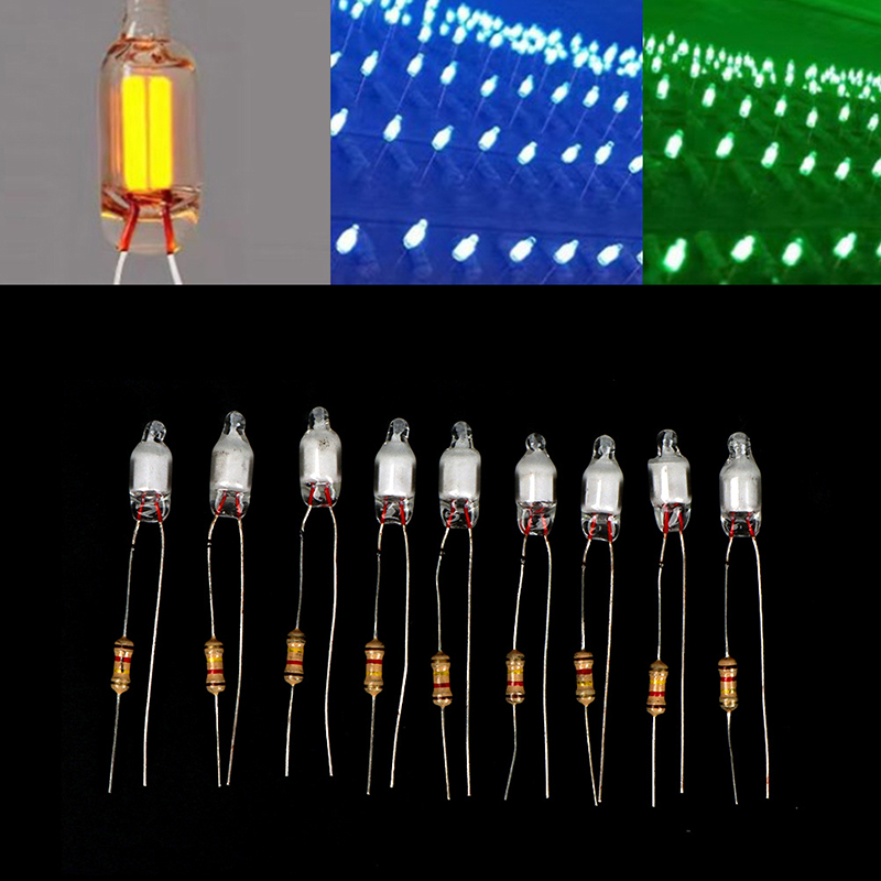 Deal 10Pcs Miniature 0.07A 3mm 4mm 5mm 12V Mini Lamp Bulb Edison ...