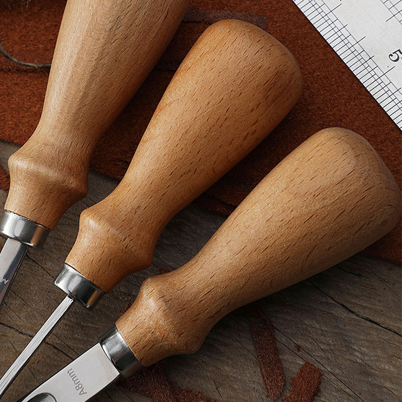 thumbnail image 2 of Oumefar Craft Edge Beveler Leathercraft Edge Beveler Wood Handle Craft 2 of 13