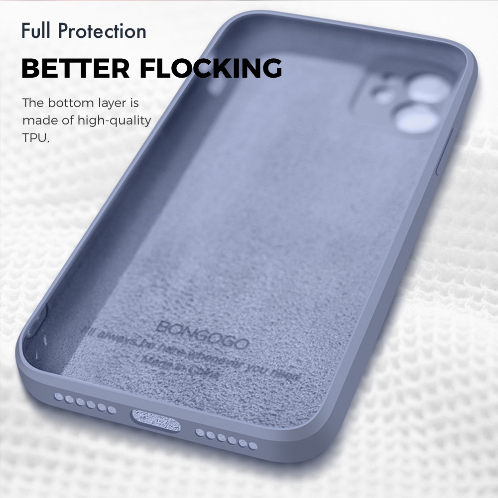 BILI for Samsung S20 FE S20 Plus S20 Ultra 5G Back Cover Purple Flower Girl for Boys Girls Multicolor Liquid Silicone Soft Square Phone Case. 