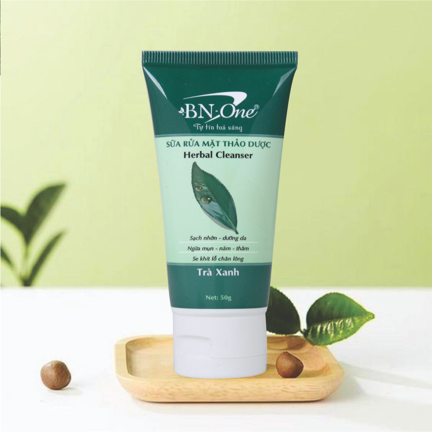 Sữa Rửa Mặt Thảo Dược Trà Xanh BN ONE  170g