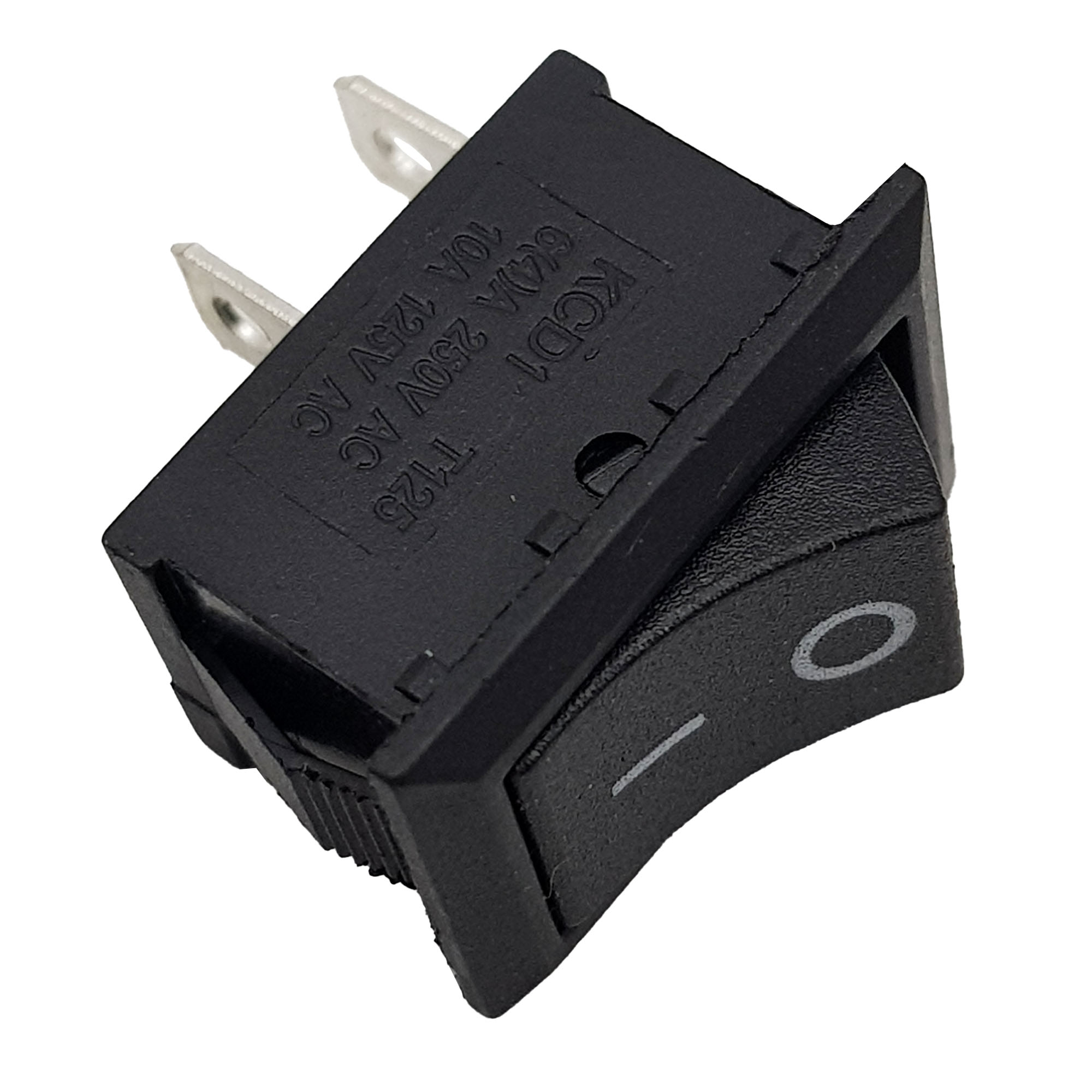 Bộ 4 Công tắc bập bênh KCD1-101 15x20mm (đen)