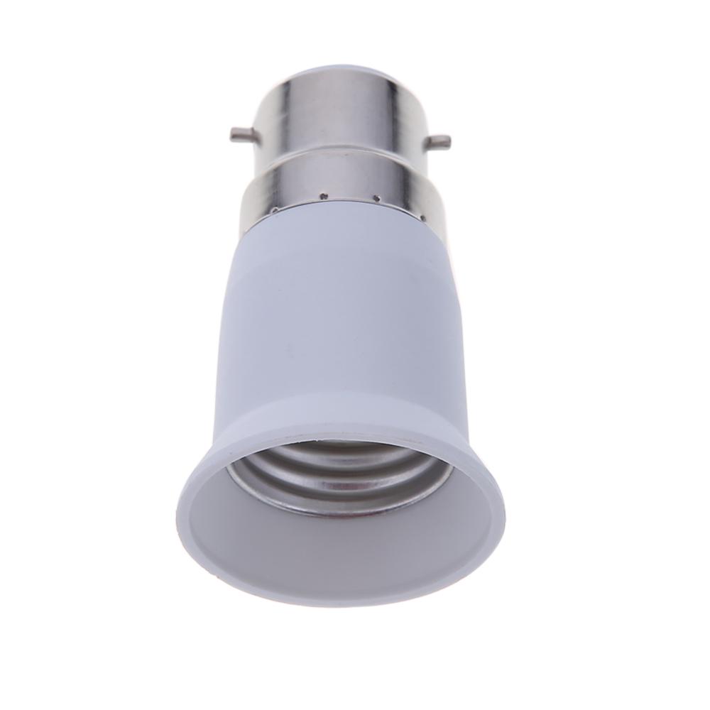 B22 to E27 LED Halogen CFL Light Base Bulb Lamp Adapter Converter Socket