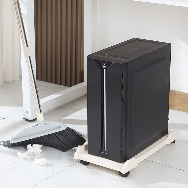 Computer Tower Stand Adjustable Mobile CPU Stand Gaming PC Case With 4 Caster Wheels Most For Most PC Computer Under Desk Holder YANLIN. 
