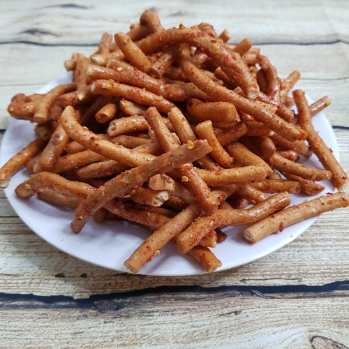 500g Bánh Que Củi Mắm Ớt ( Thèo Lèo Cay ) - đồ ăn vặt