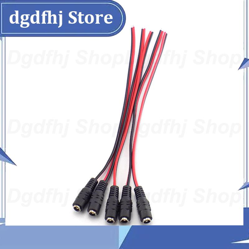 Dgdfhj shop 5.5x2.1mm jack connectors dc power extension cable female plug adapter for cctv camera led strip dc wire cord