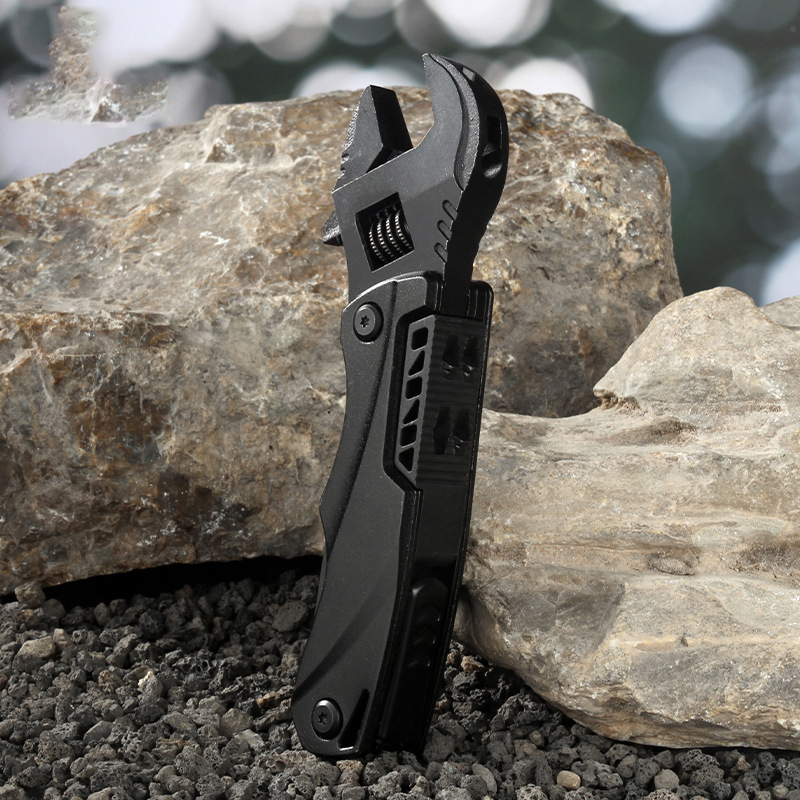 Outdoor camping multi-function wrench multi-purpose wrench folding saw