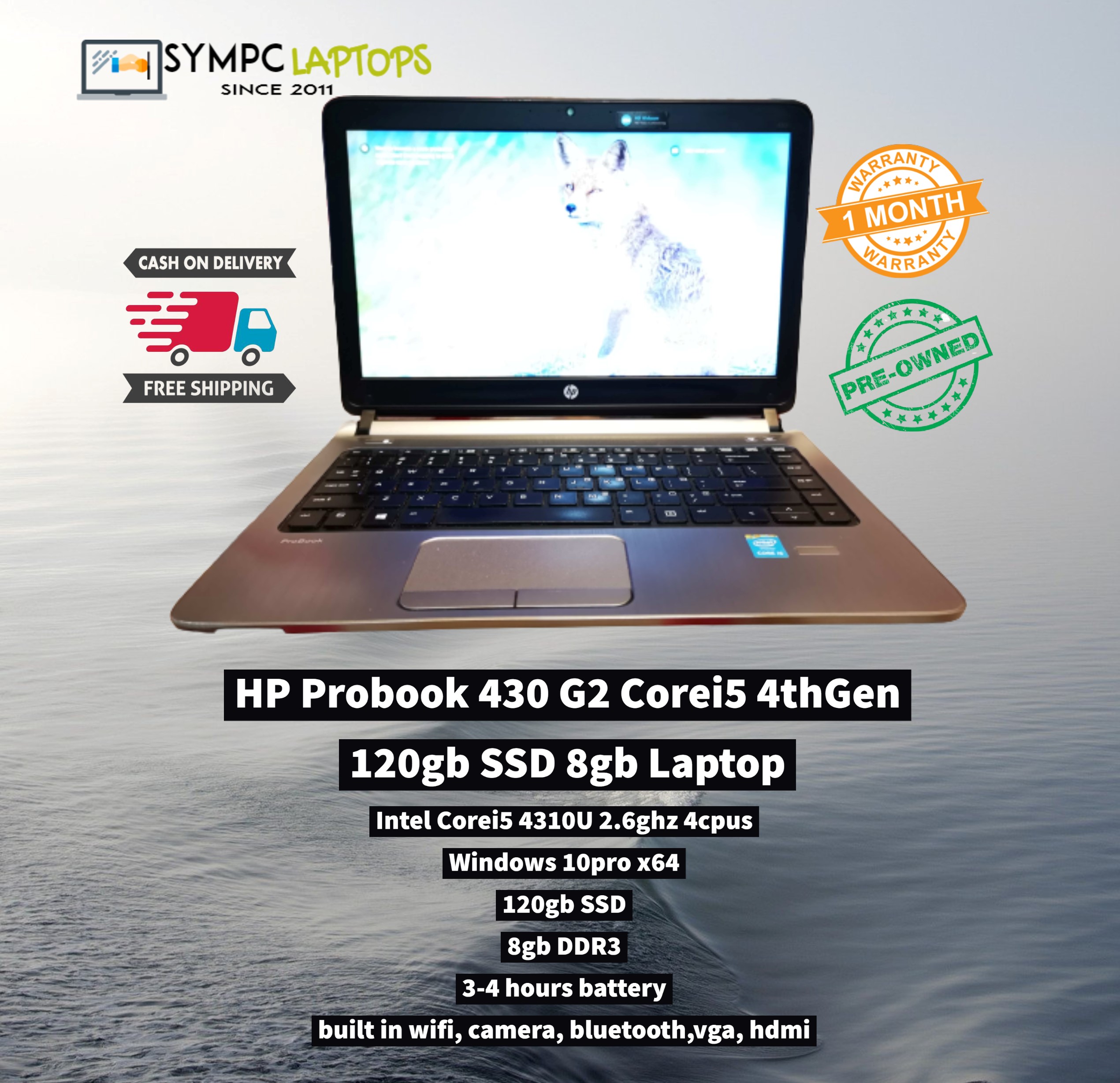 ●HP ProBook 430G2 / Intel Core i5 5200U 2.20GHz / 320GB / 4GB / Windows7 Pro / 第5世代Core-i5搭載