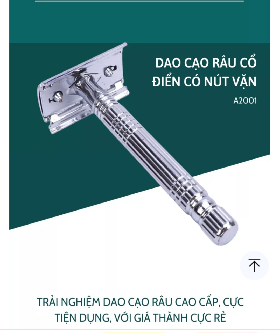 [FREESHIPMAX] Dao cạo râu inox cổ điển HONGLONG