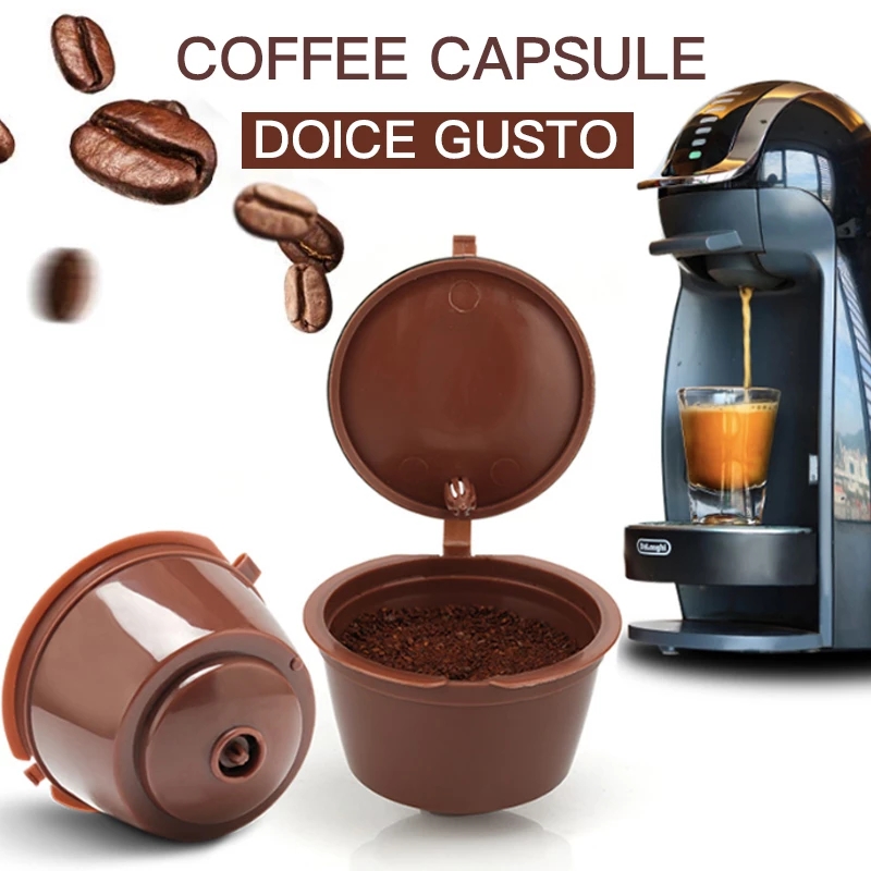 【88HomeStore】1PCS coffee capsule nestle dolce gusto capsule reusable coffee filter capsule machine refillable coffee capsule