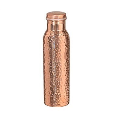 Copper Water Bottle Leak-Proof Water Bottle Seal Joint Free Copper Bottle 32 Oz Hammered) 900 ML