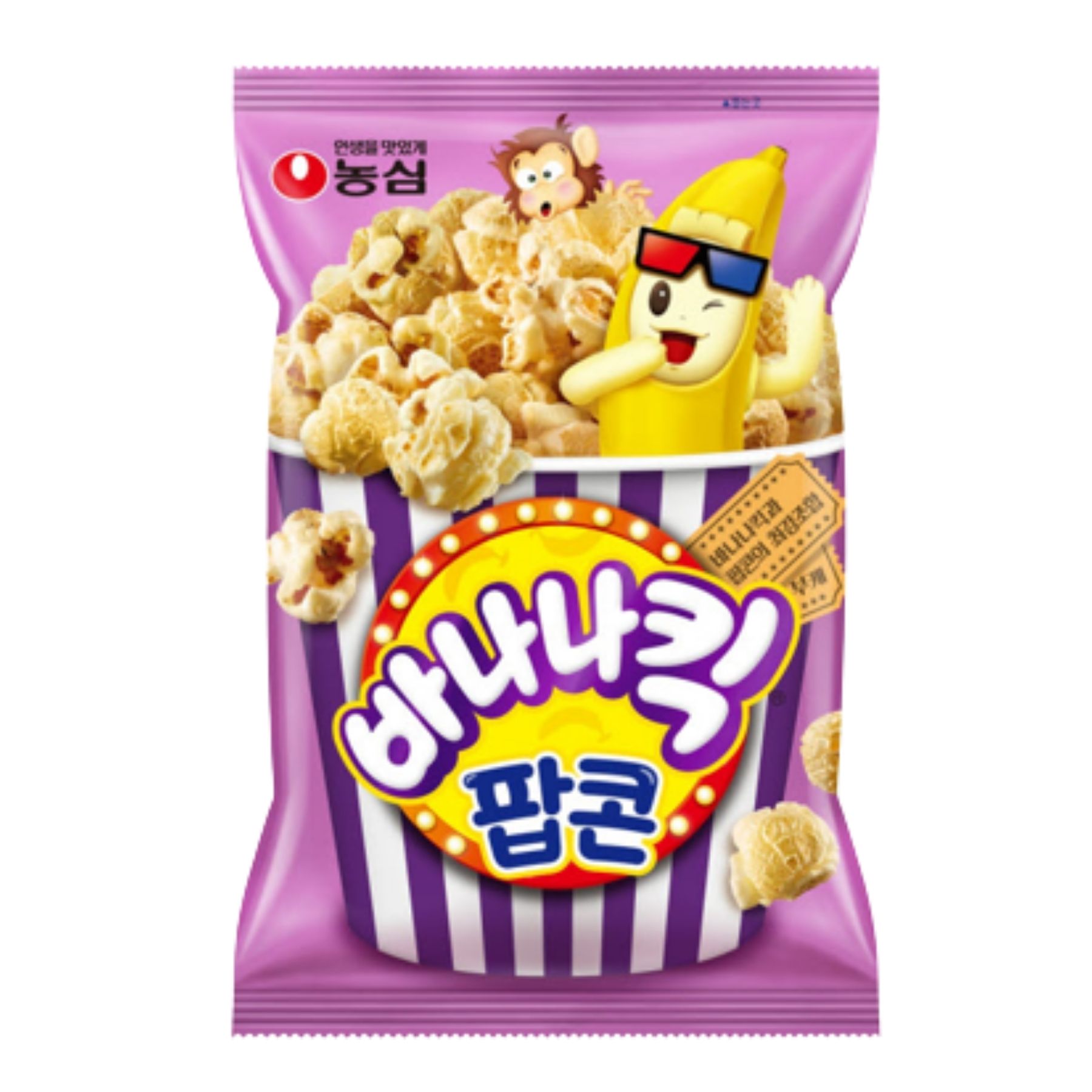 [Nongshim] Popcorn Snacks Banana Kick/Corn Flavor 70g Lazada PH