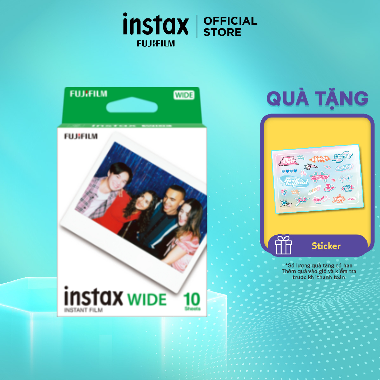 Phim Chụp Lấy Liền Fujifilm Instax Wide - Dùng Cho Máy Ảnh Wide