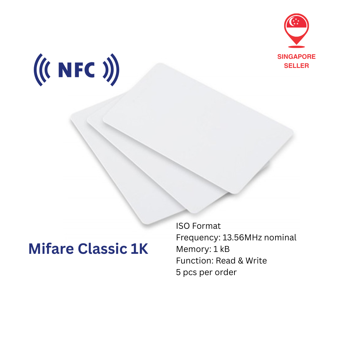 Blank White Classic 1K ISO Cards NFC RFID Cards for Security and Door  Access | Lazada Singapore