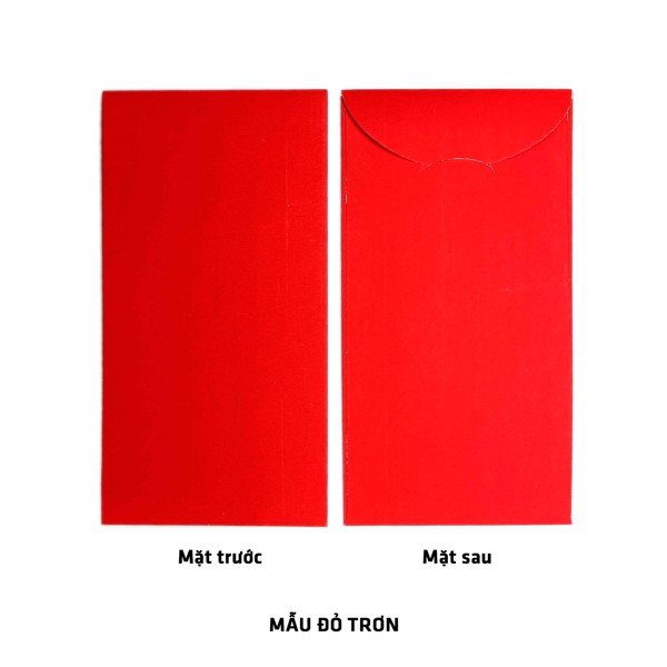 Sỉ 100 Bao lì xì đỏ trơn nhung