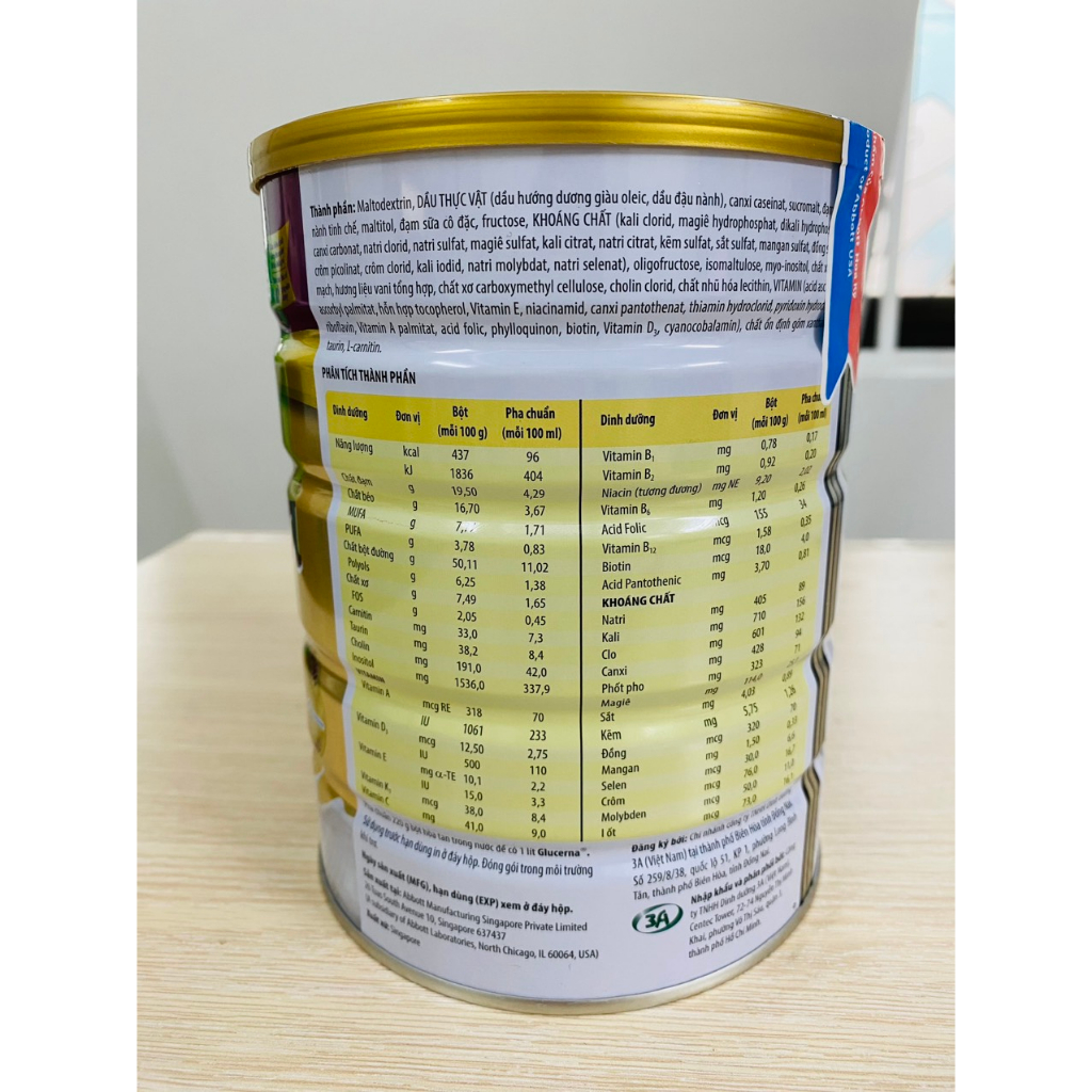 Sữa Glucerna 850gm Dành Cho Người Tiểu Đường, Date mới