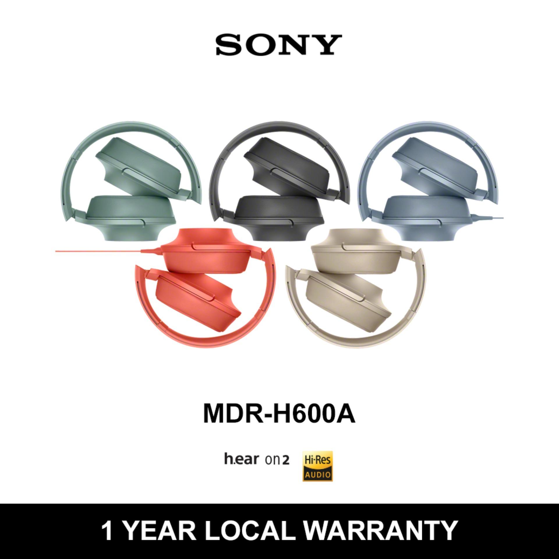 Sony High Resolution H Ear On 2 Headphone With Mic Mdr H600a Lazada Singapore