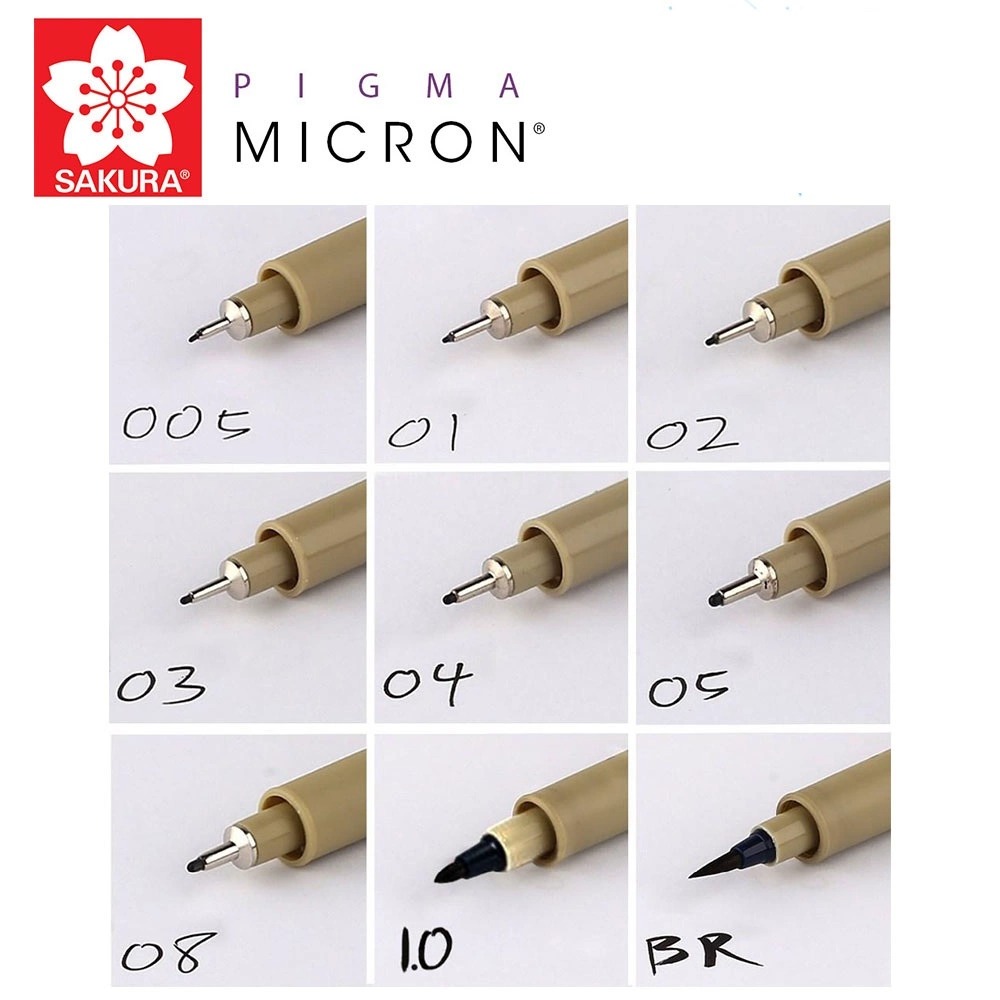 Bút vẽ đầu cọ Sakura Pigma Micron Brush
