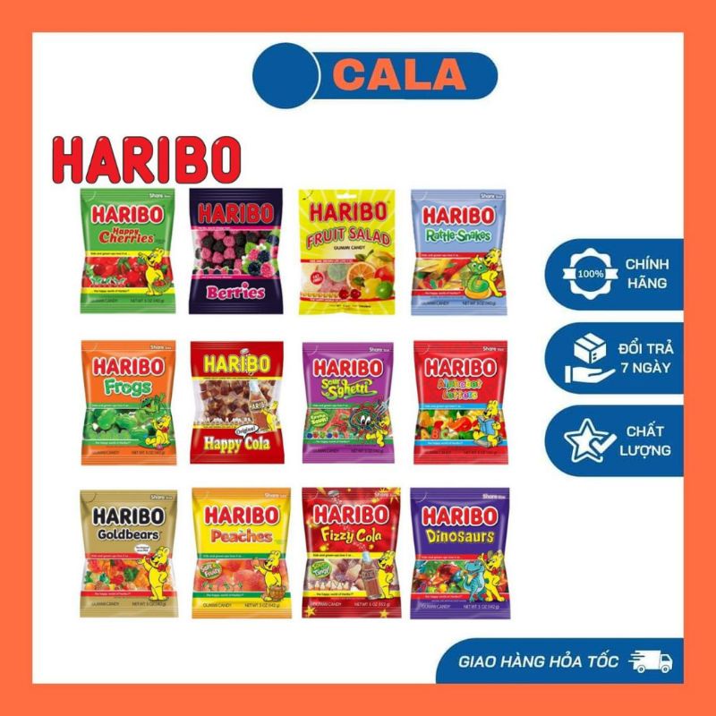 Kẹo Dẻo Haribo Đức 80g