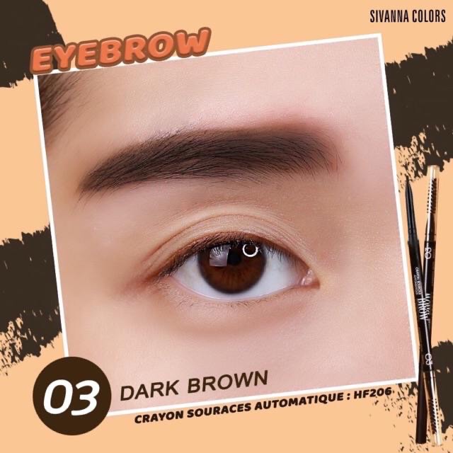 #HF206 #SIVANNA COLOR BROW ARCADE CRAYON SOURCE AUTOMATIQUE ดินสอเขียน ...