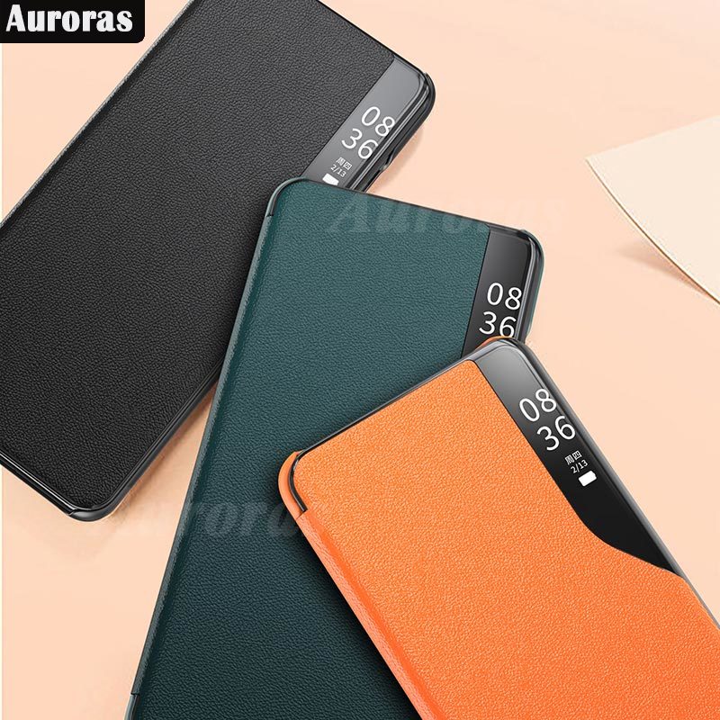 For Xiaomi Poco C75 Smart Window View Protection Flip Phone Case Housing for Xiaomi Poco C75 Leather Back Cover.