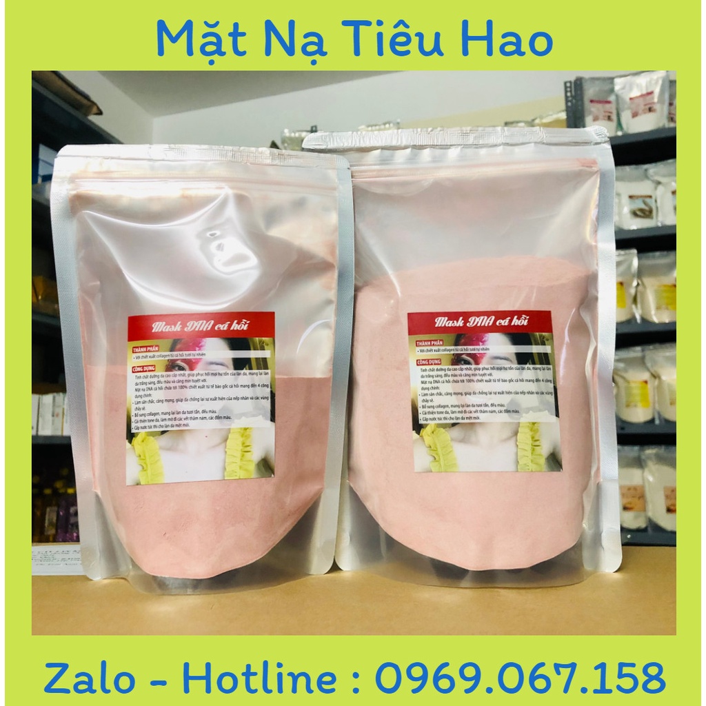 Bột đắp mặt nạ dna Cá Hồi collagen handmade 1kg
