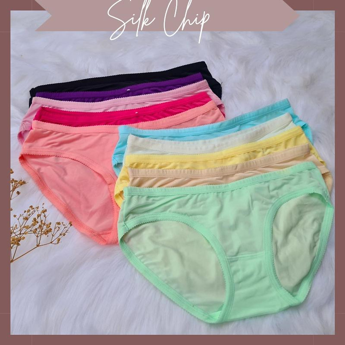 Quần lót nữ cho học sinh thun lạnh set 10cái