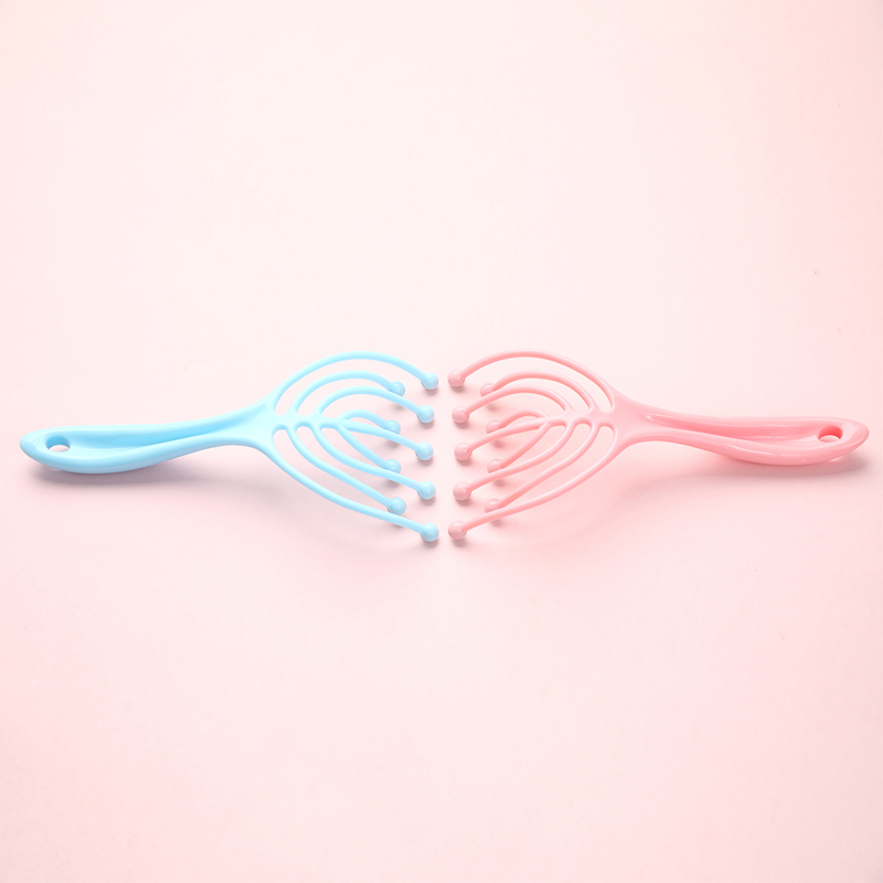 Huangdian Fashion 1 Pc Head Massager Scalp Neck Comb Roller Five Finger ...